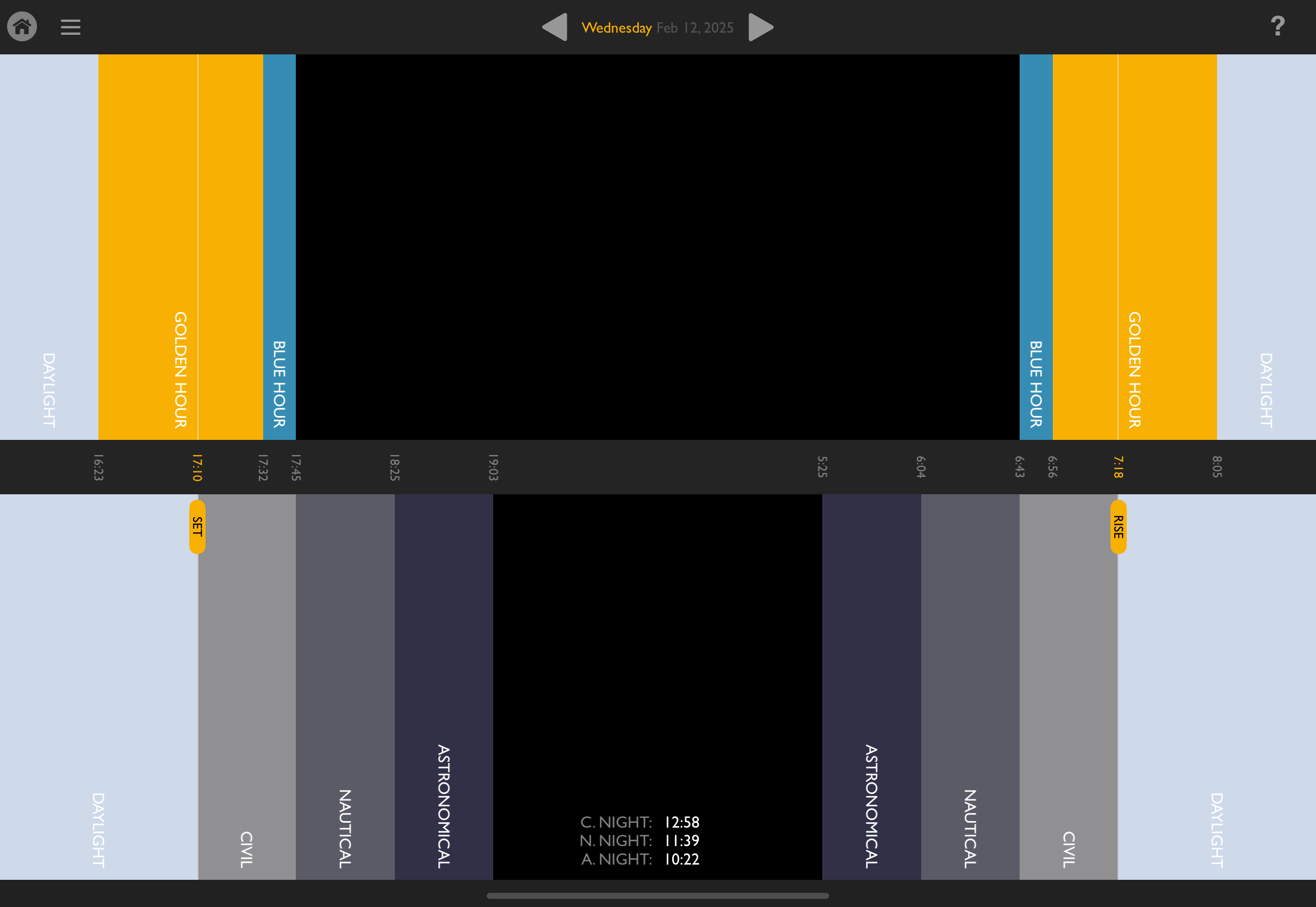 Helios twilight visualization